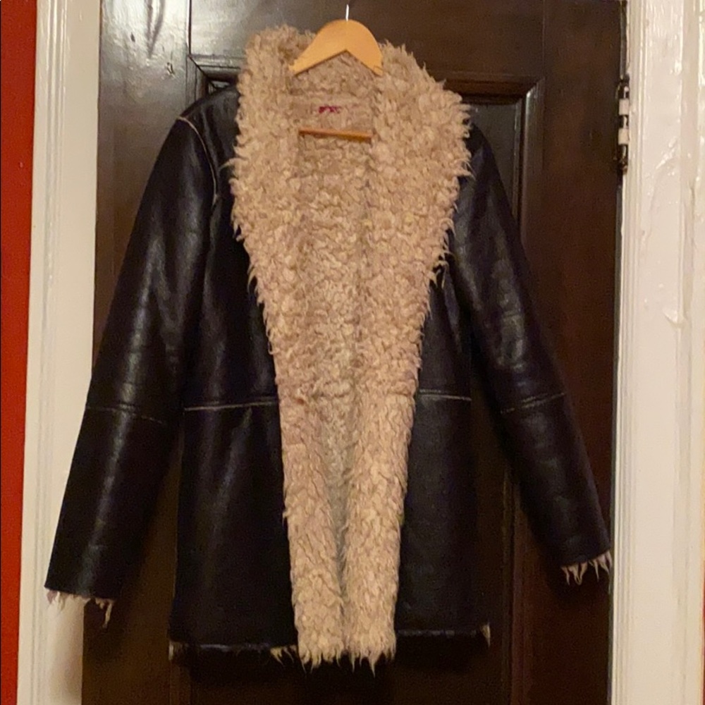 Velvet by Graham & Spencer faux leather coat